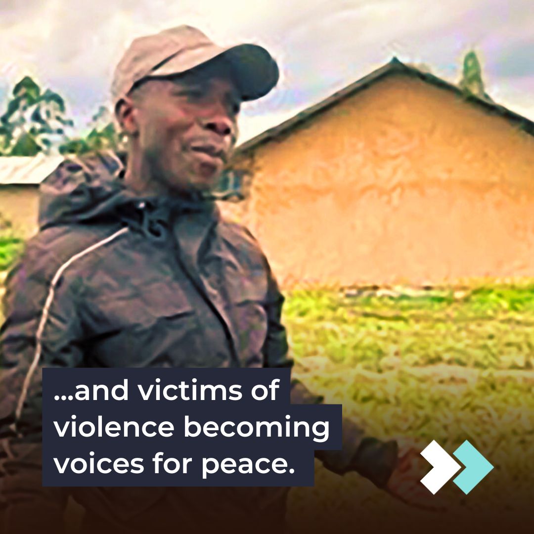 ...and victims of violence becoming voices for peace.