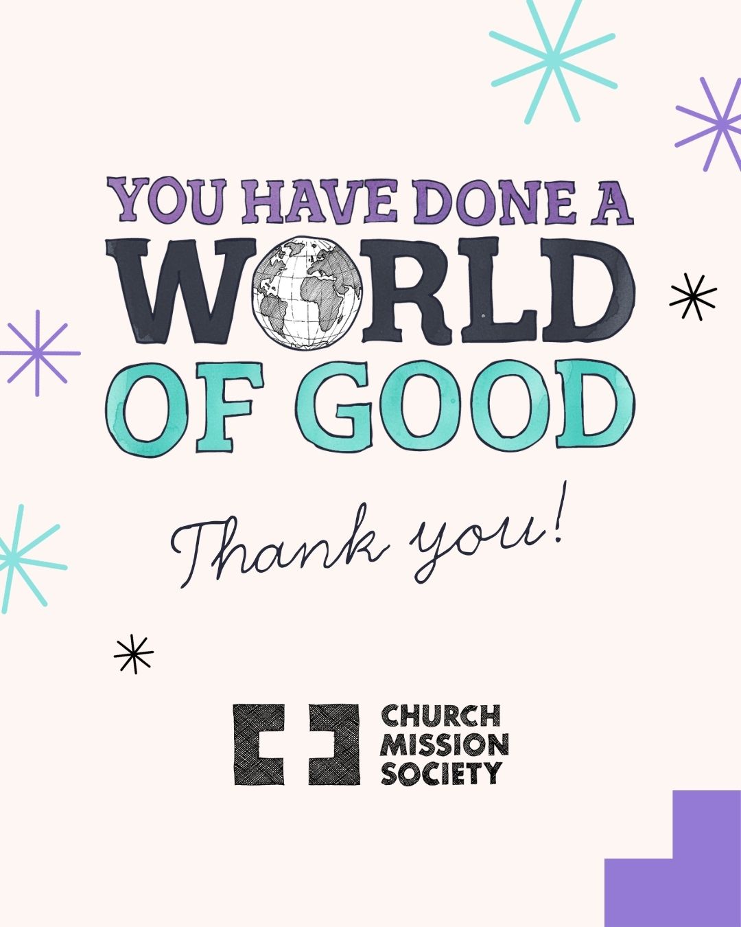 You have done a world of good