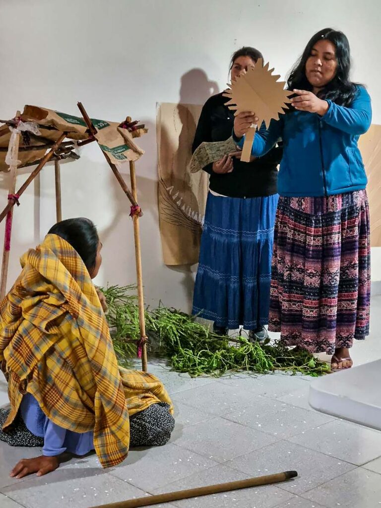 students take part in a  drama